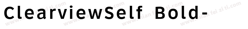 ClearviewSelf Bold字体转换